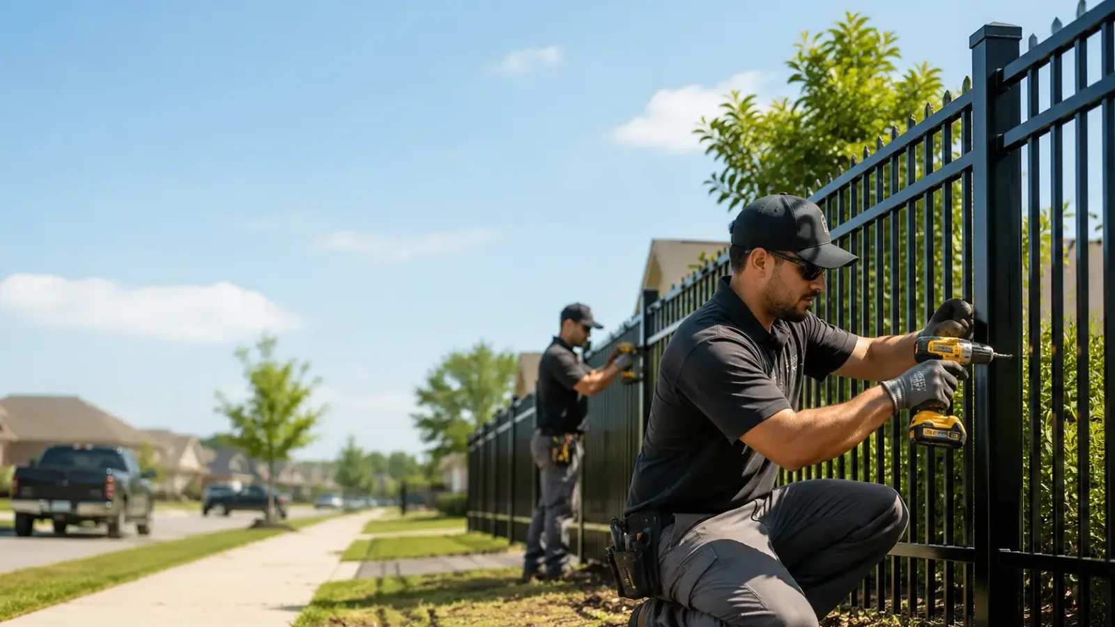 Metal Fence Installation in Mount Airy, LA